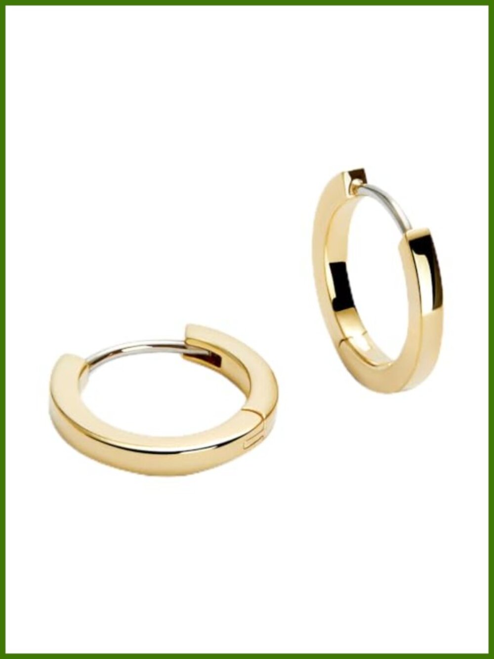 14K Gold Plated Huggie Hoop Earrings Small Dainty Hypoallergenic